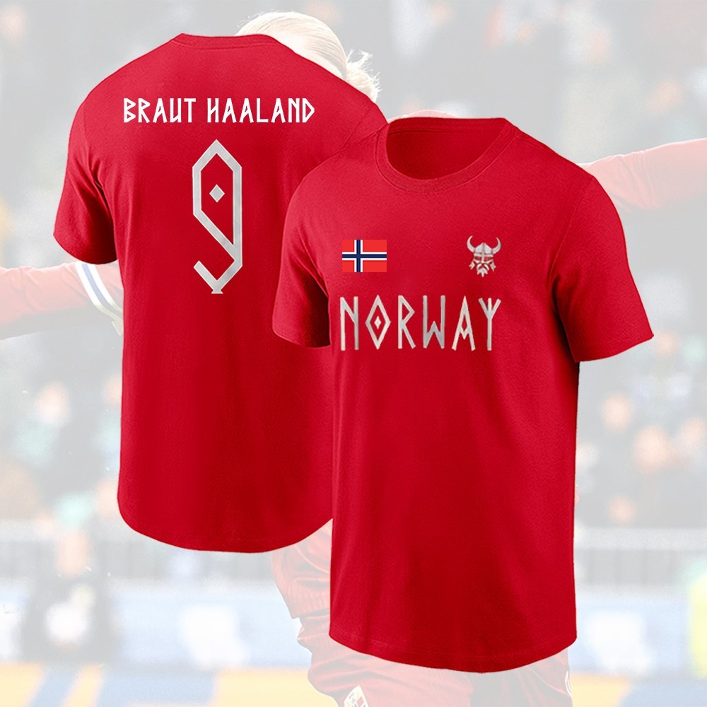 Erling Braut Haaland #9 Norway 2026 WC Name & Number Unisex Player Gift For Fans