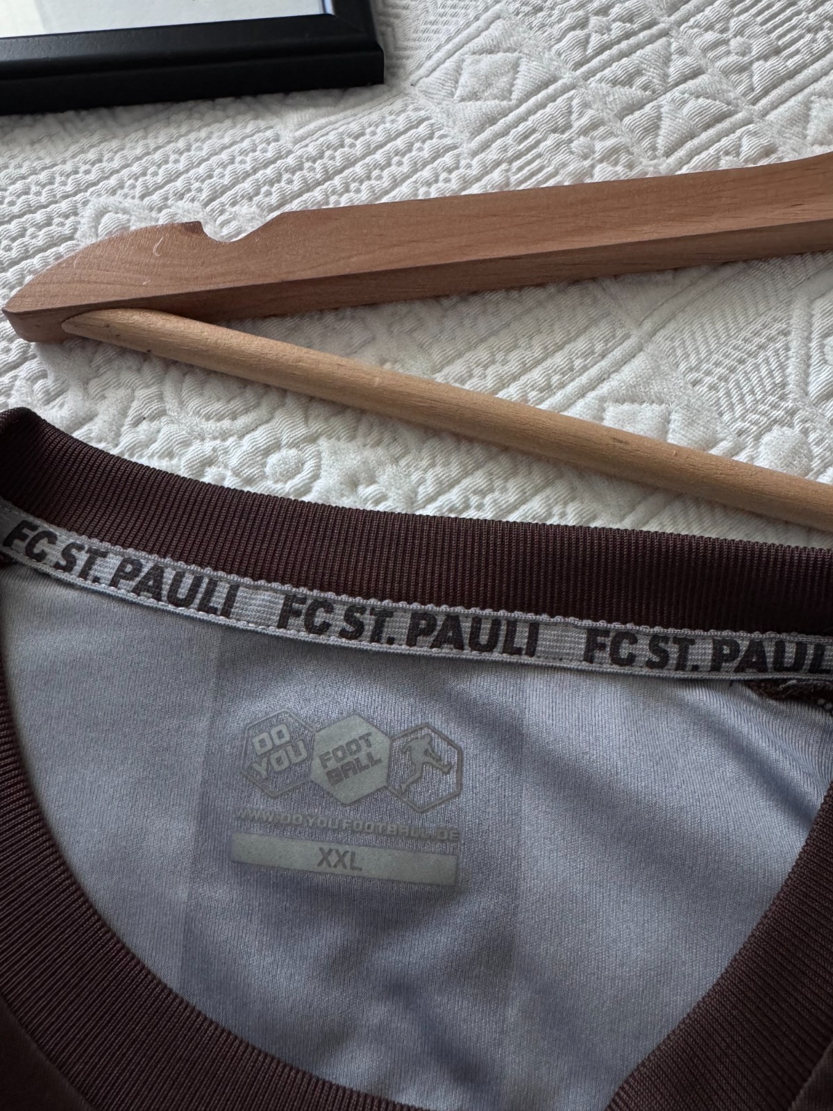 FC St. Pauli Away 2011-12 Striped Brown/Black Soccer Football Jersey Shirt XXL