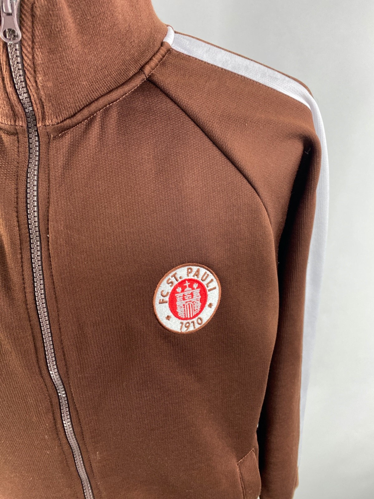 FC St. Pauli Mens L Full Zip Jacket Logo Soccer Football League Official Warmup