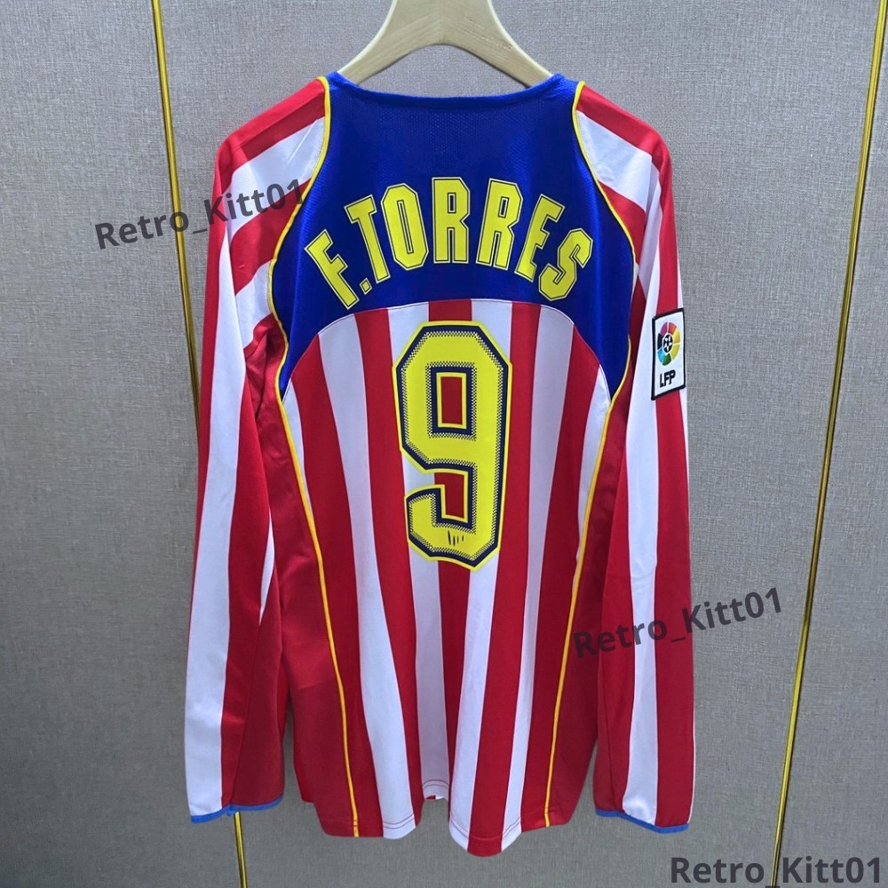 Fernando Torres 9 Atletico Madrid 2004/05 SpiderMan Retro Long Sleeve L