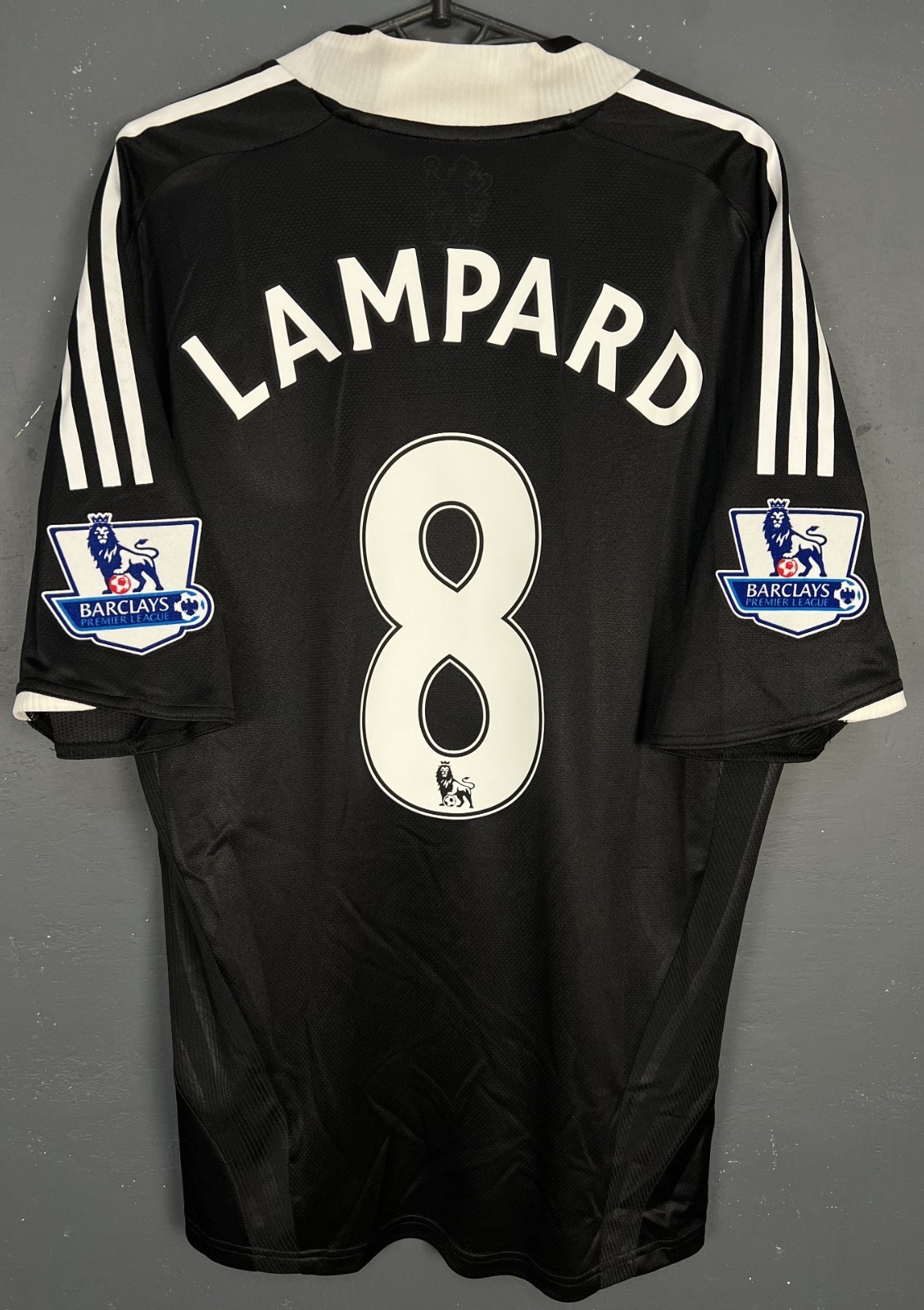 WORN MENS FC CHELSEA 2008/2009 FRANK LAMPARD SOCCER FOOTBALL SHIRT JERSEY SIZE L