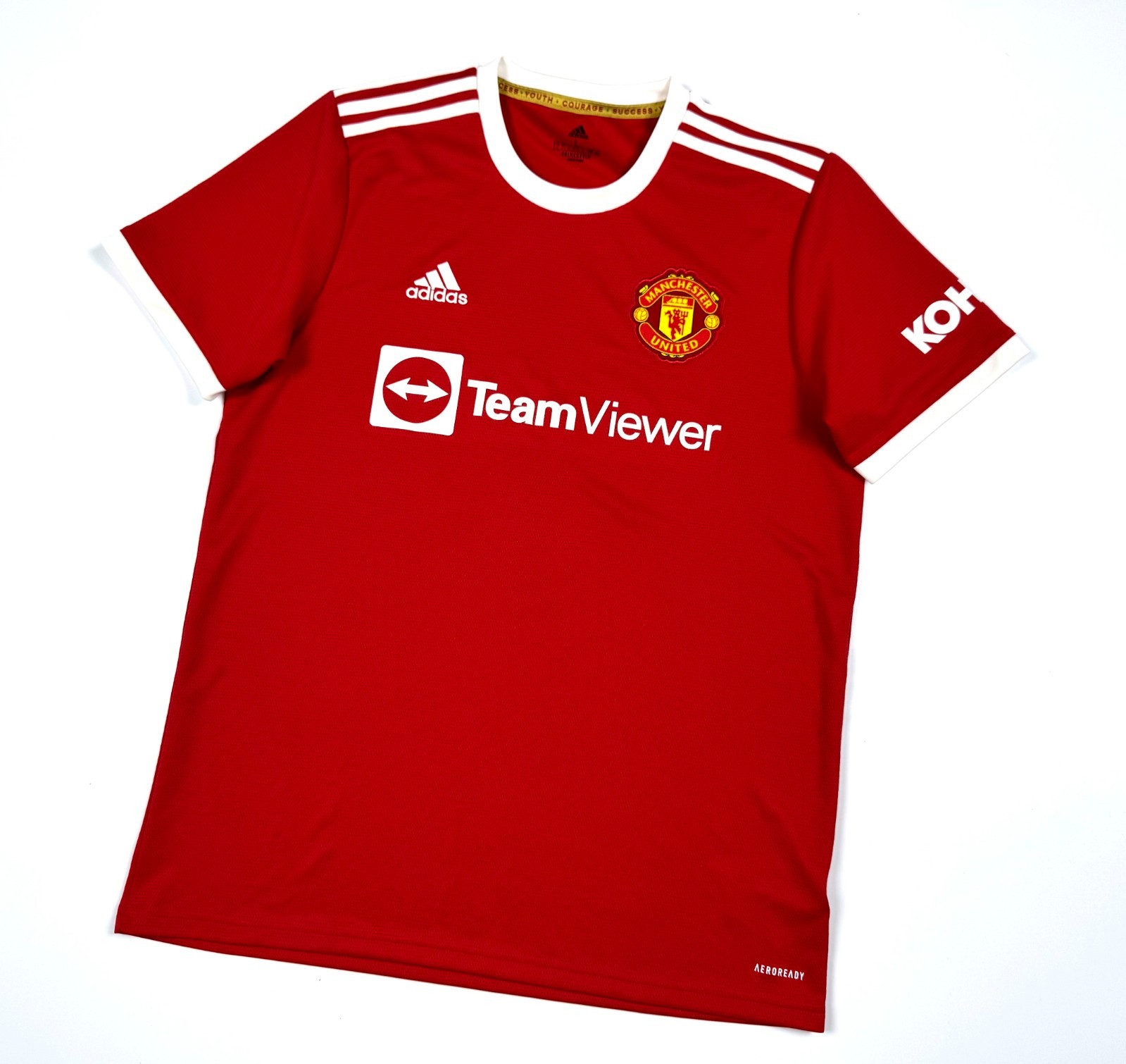 Manchester United 2021 2022 Football Shirt Soccer Jersey Adidas Men’s Size L
