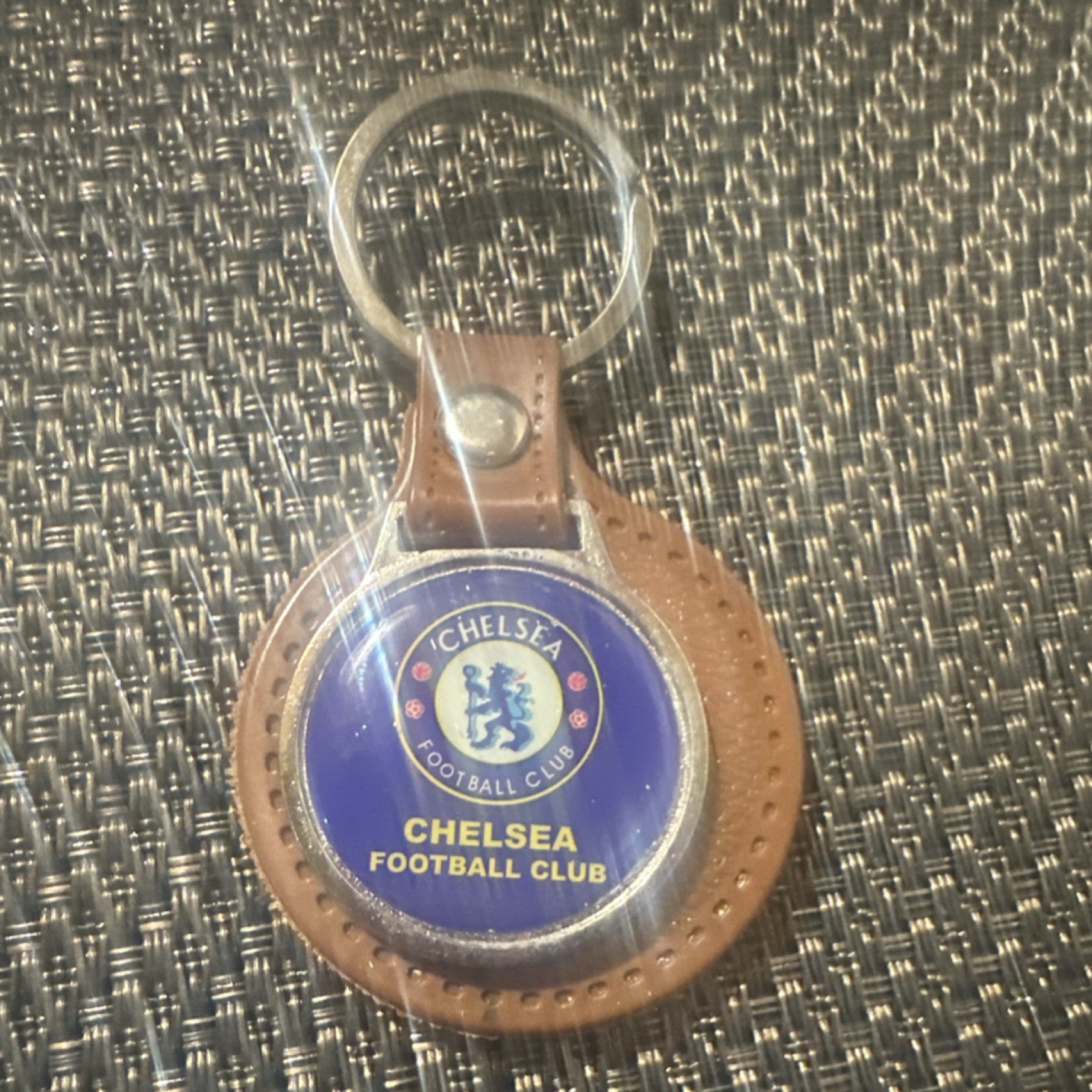 Chelsea Soccer Keychain Blue Brown Football Club Team Accessory