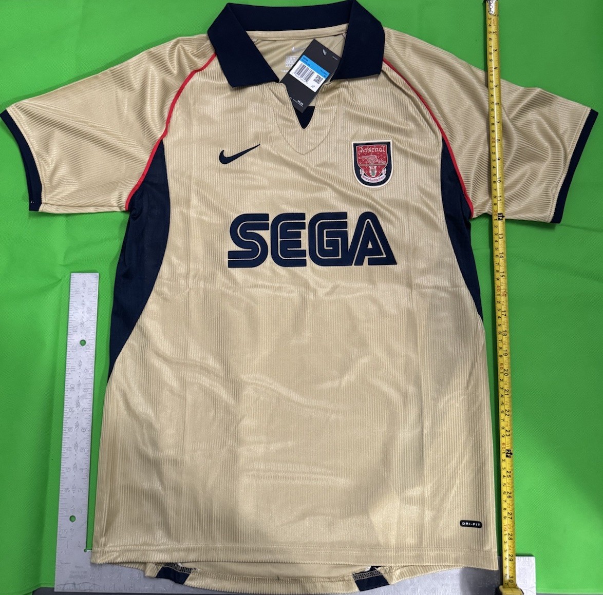 Thierry Henry Arsenal Sega 2001/2002 Away Jersey Retro New Size M