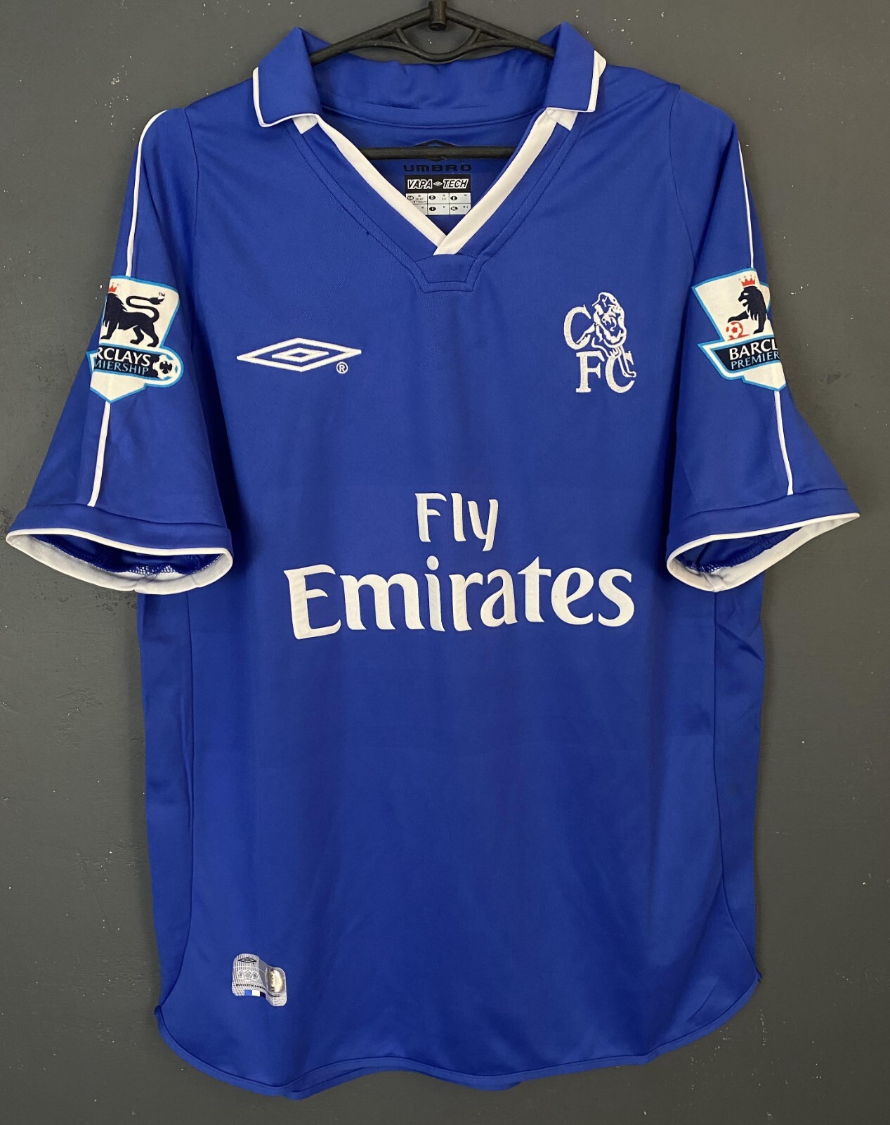 RETRO REPLICA MENS LAMPARD CHELSEA 1981/1983 SOCCER FOOTBALL SHIRT JERSEY SIZE M