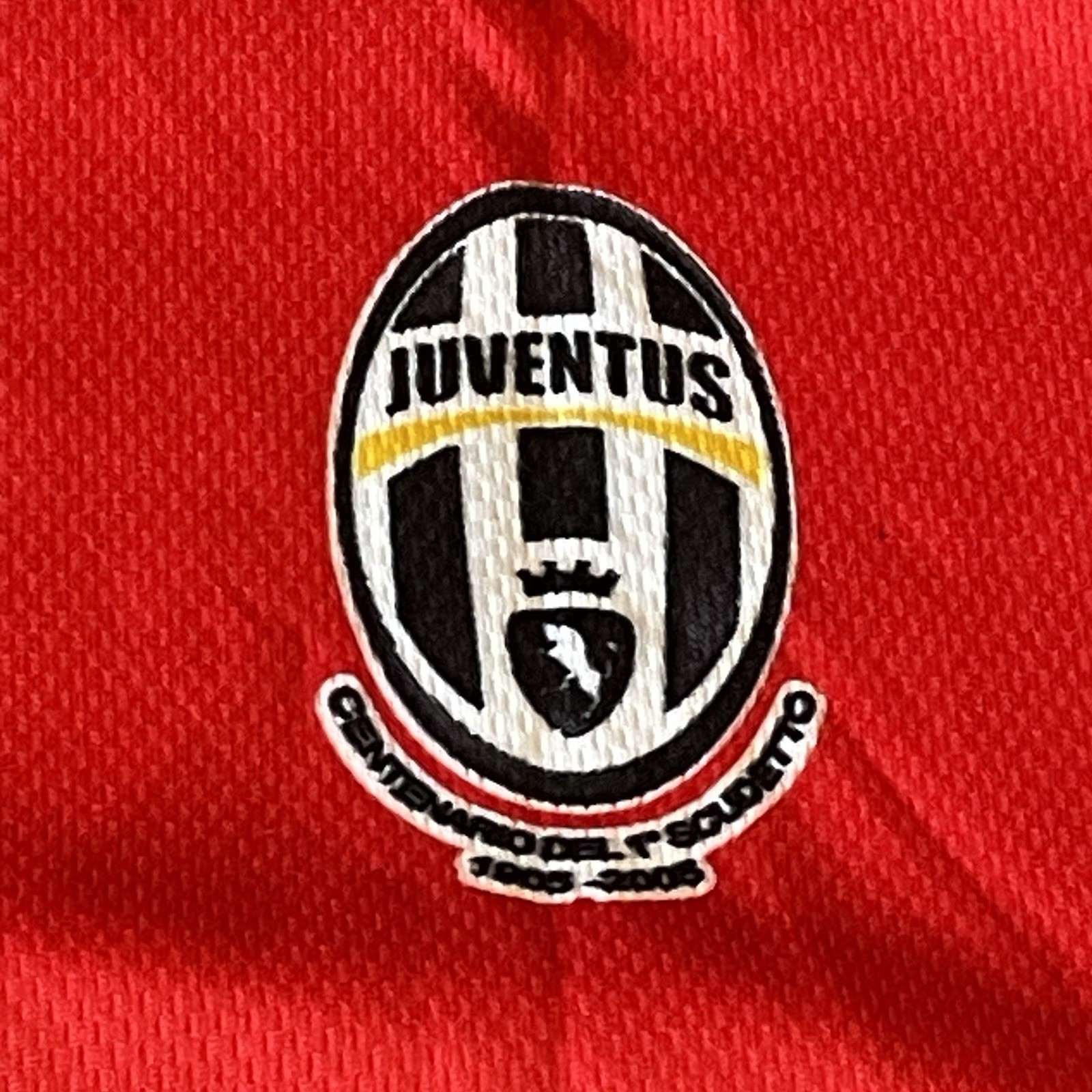 Juventus Del Piero #10 Red Away Tamoil Soccer Jersey Medium Italy EPL