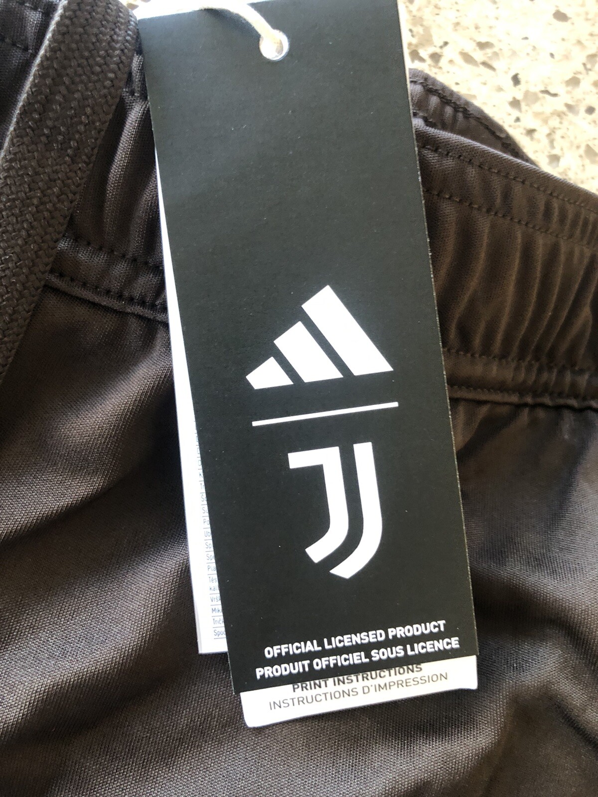 Juventus FC UEFA Brown 24/25 Adidas Training Soccer Shorts Zip Pockets NWT 2XL