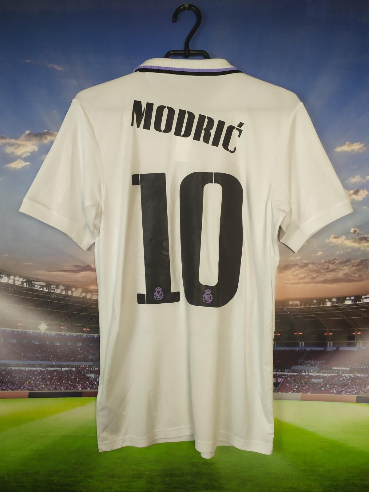Modric Real Madrid Jersey Home Football Shirt White Adidas Mens Size S