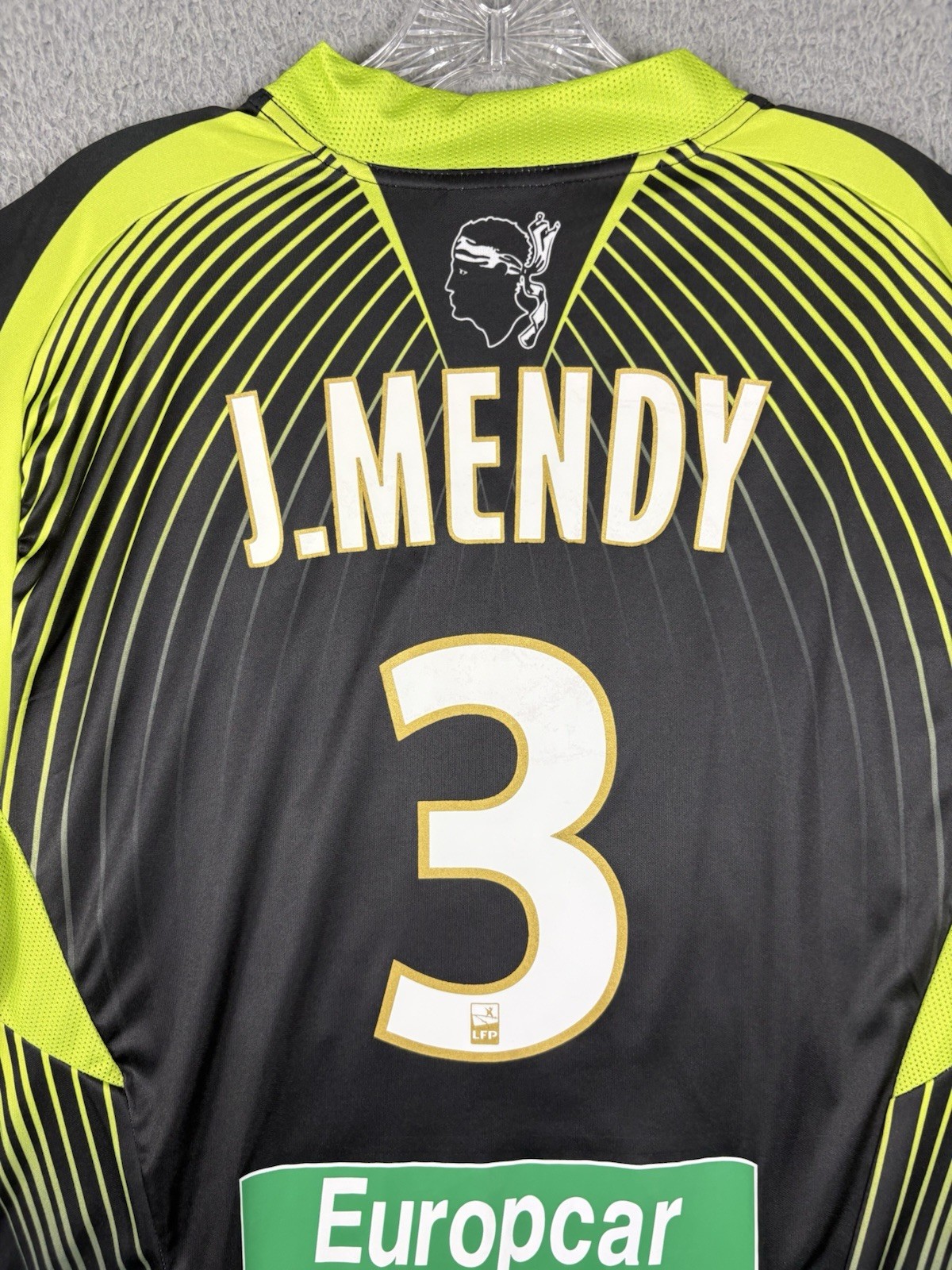 AC AJACCIO Soccer Jersey Men’s XL 2010/11 J. Mendy Futbol France