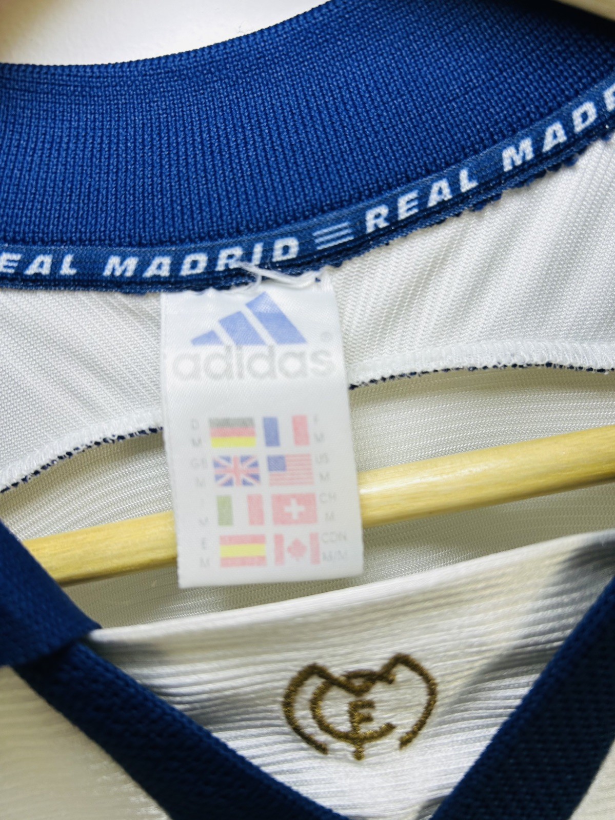 Real Madrid Roberto Carlos 1998/99 Authentic Adidas Jersey Size Medium
